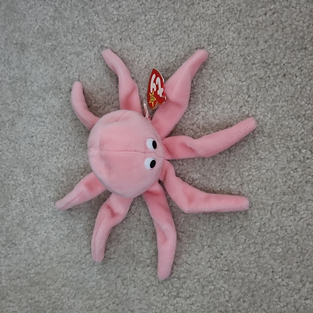 Inky the octopus beanie baby
